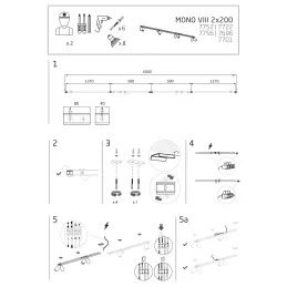 Plafoniera MONO 4000 / Bianco opaco