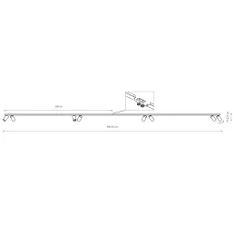 Plafoniera MONO 4000 / Bianco opaco