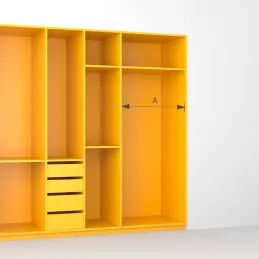 Set di terminali per barra appendiabiti LUXE / Nero strutturato