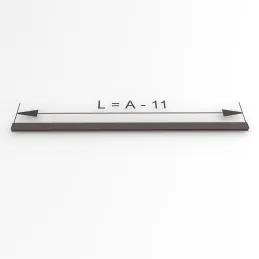 Set di terminali per barra appendiabiti LUXE / Alluminio