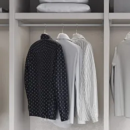 Set di terminali per barra appendiabiti LUXE / Alluminio