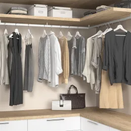 Set di terminali per barra appendiabiti LUXE / Alluminio