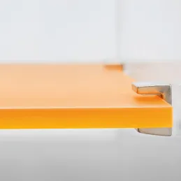Supporto per ripiano in vetro EVO - 10 pz / Nichel