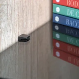 Supporto per ripiano in vetro EVO – 10 pz / Nero