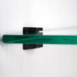Supporto per ripiano in vetro EVO – 10 pz / Nero