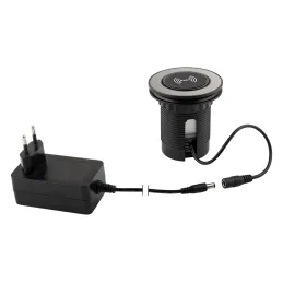 Presa elettrica estraibile VENUX 1x USB A-C / Acciaio inox