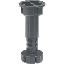 Gamba per letto con fissaggio in plastica 148–250 mm / Nera