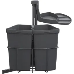 Cestino girevole per rifiuti ENVI Center 400mm 2x9 L / Antracite