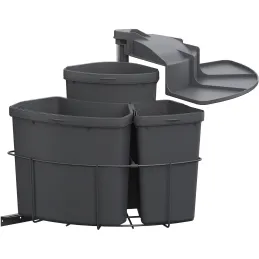 Pattumiera girevole ENVI Center 500 mm 1x18 + 1x9 + 1x12 L / Antracite