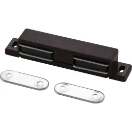 Magnete doppio per mobili / Marrone scuro