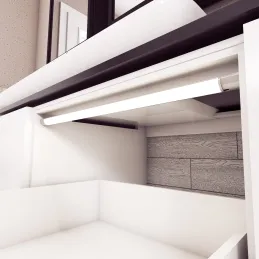 Luce LED da presa con sensore RONDO / Alluminio