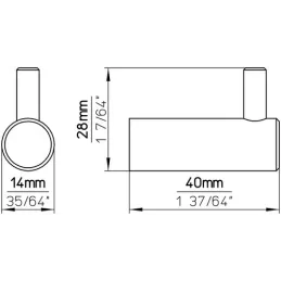 Appendino OXO / Bianco opaco
