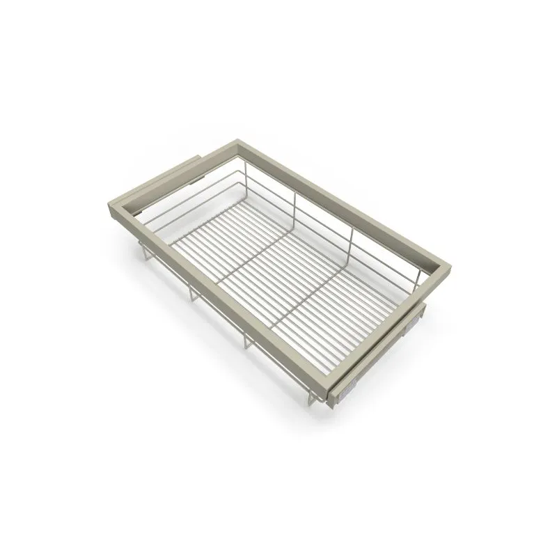 Cestello estraibile in filo metallico con chiusura ammortizzata NEXUS 760 - 794 mm / Beige