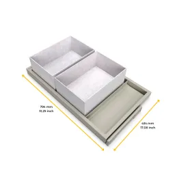 Ripiano estraibile con chiusura ammortizzata NEXUS ELEGANTE 760 - 794 mm / Beige