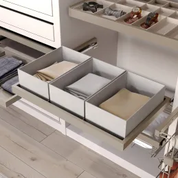 Ripiano estraibile con chiusura ammortizzata NEXUS ELEGANTE 860 - 894 mm / Beige