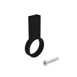 Supporto centrale per barra appendiabiti LARGO / Nero opaco