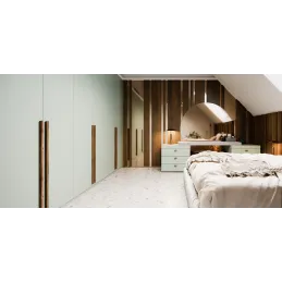 Maniglia in legno LUNO / Rovere verniciato - nera