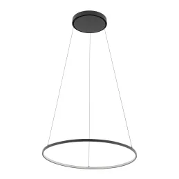 Plafoniera LED CIRCOLO M UNO 600 mm / Nero opaco