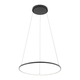 Plafoniera LED CIRCOLO M UNO 600 mm / Nero opaco