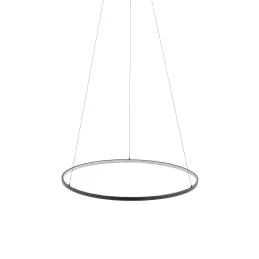 Plafoniera LED CIRCOLO M UNO 600 mm / Nero opaco