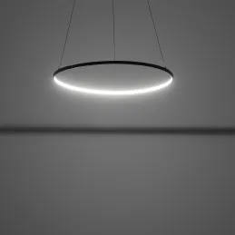 Plafoniera LED CIRCOLO M UNO 600 mm / Nero opaco