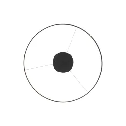 Plafoniera LED CIRCOLO M UNO 600 mm / Nero opaco