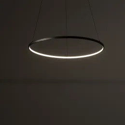 Plafoniera LED CIRCOLO M UNO 600 mm / Nero opaco