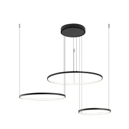 Plafoniera LED CIRCOLO TRIO 1250 mm / Nero opaco