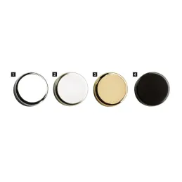 Copertura decorativa rotonda per vetro INTERMAT 9904 - 95° / Nero opaco
