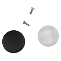 Copertura decorativa rotonda per vetro INTERMAT 9904 - 95° / Nero opaco