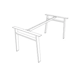 Struttura da tavolo BENETTI - set / Bianco opaco
