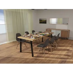 Struttura da tavolo BENETTI - set / Nero opaco