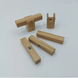 Pomello in legno LEO / Rovere naturale