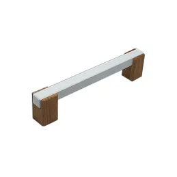 Maniglia in legno LEO II / Bianco - rovere naturale