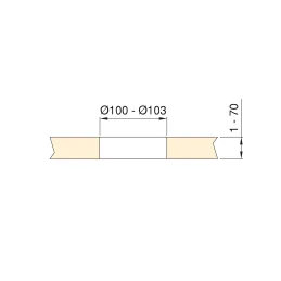 Presa elettrica estraibile VERTIKAL SCHUKO 3x 230V + 2x USB / Nero opaco