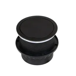 Presa elettrica estraibile VERTIKAL SCHUKO 3x 230V + 2x USB / Nero opaco