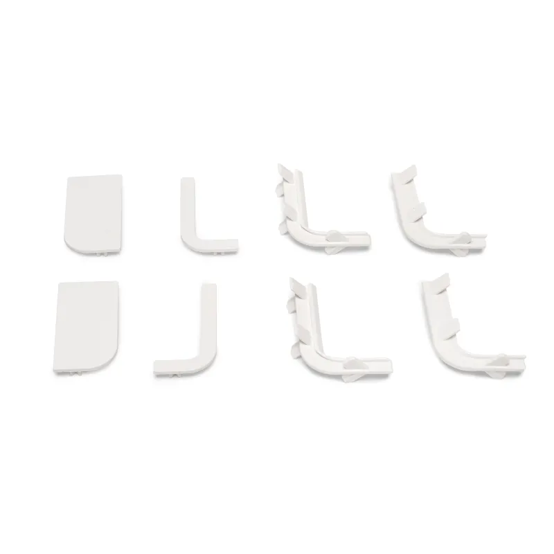 Set di tappi terminali in PVC per profili VION - L / Bianco opaco