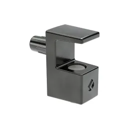 Supporto per ripiano in vetro GRACE 5-6 mm / Nichel nero - 10 pz.