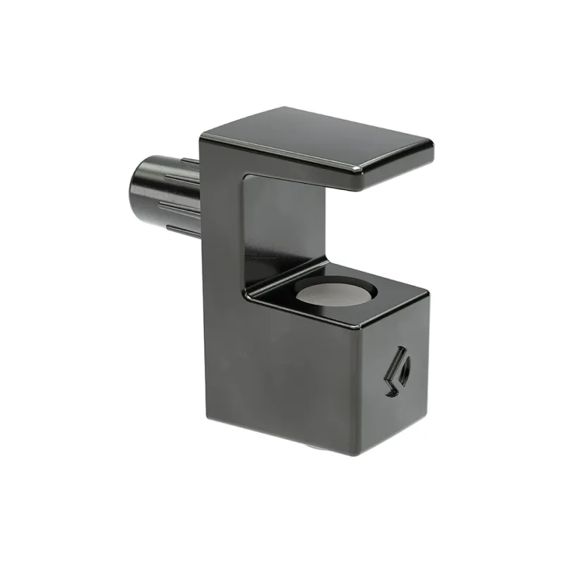 Supporto per ripiano in vetro GRACE 5-6 mm / Nichel nero - 10 pz.