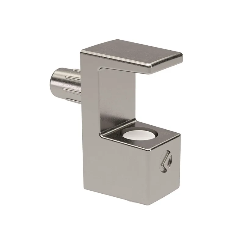 Supporto per ripiano in vetro GRACE 8 mm / Nichel - 10 pezzi