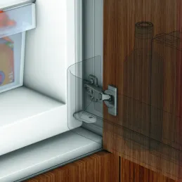 Cerniera per frigoriferi da incasso 95° CLIP