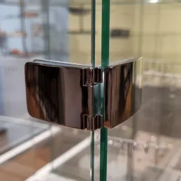 Cerniera per porte in vetro SEE-ME / Cromo lucido