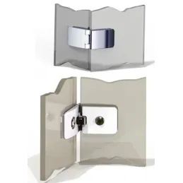 Cerniera per porte in vetro SEE-ME / Cromo lucido