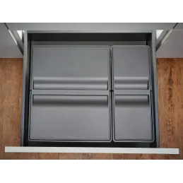 Pattumiera estraibile SISTEMA 9XL 600 mm / Grigio