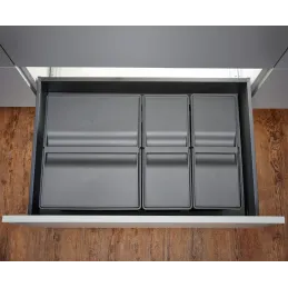 Pattumiera estraibile SISTEMA 9XL 800 mm / Grigia