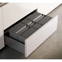 Pattumiera da cassetto SISTEMA 9XL 900 mm / Grigio