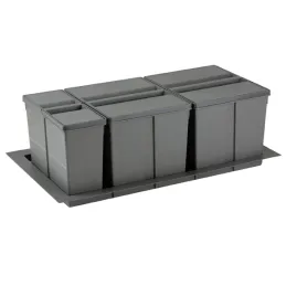 Pattumiera da cassetto SISTEMA 9XL 900 mm / Grigio