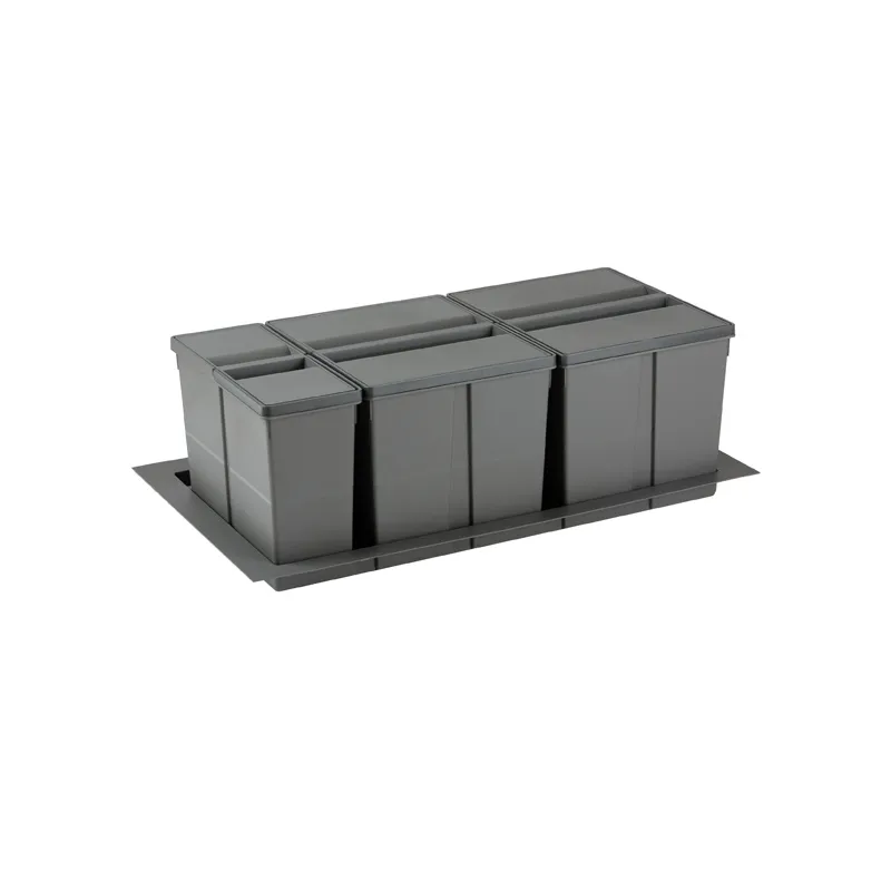 Pattumiera da cassetto SISTEMA 9XL 900 mm / Grigio
