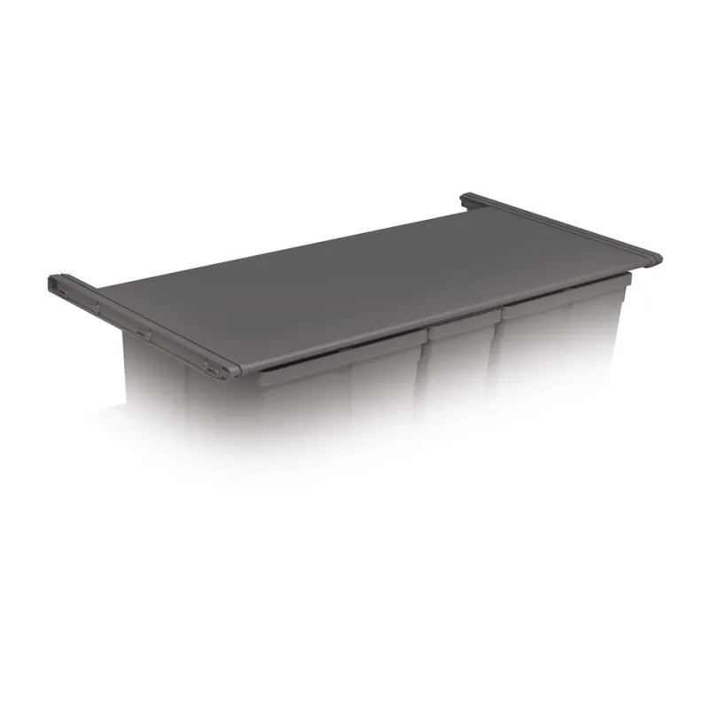 Coperchio integrato per bidoni della spazzatura SISTEMA 9XL / Grigio