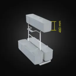 Cestello ad estrazione totale Cleaning agent K-Line / Antracite